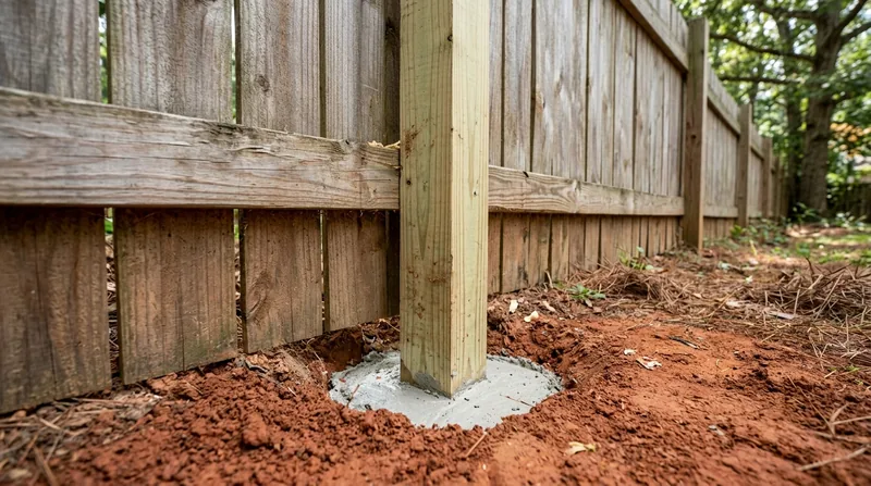 Fence Post Repair & Replacement Raleigh